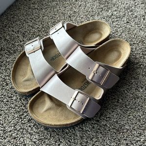 rose gold birkenstock’s 39